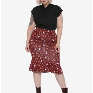 Hot Topic Harry Potter Retro Holiday Skirt